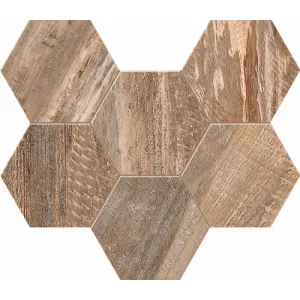 Мозаика Estima Spanish Wood SP02 Hexagon неполированная 32646 28,5х25 см