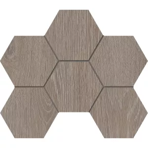 Мозаика Estima Kraft Wood KW02 Hexagon Структурированный 70622 28,5х25 см