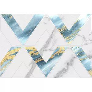 Плитка настенная Axima Виченца геометрия голубой 28х40 см