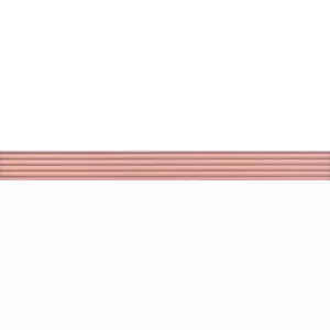 Бордюр Kerama Marazzi Монфорте розовый структура обрезной LSA012R 3,4х40