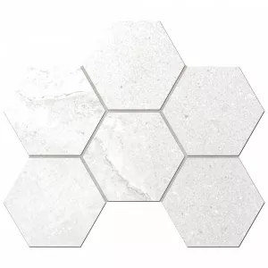 Мозаика Estima Kailas KA00 Hexagon неполированная 10 мм 35074 28,5х25 см