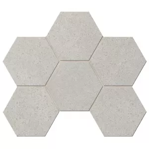Мозаика Estima Land LA01 Hexagon лаппатированная 10 мм 35068 28,5х25 см