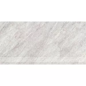 Ступень Керамин Кварцит 7 светло-серый 60х30 см