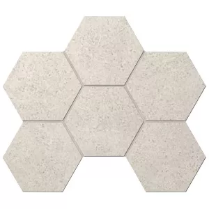 Мозаика Estima Land LA02 Hexagon лаппатированная 10 мм 35069 28,5х25 см