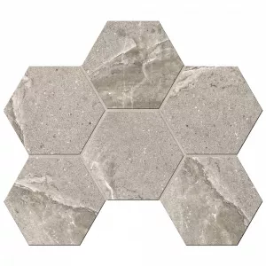 Мозаика Estima Kailas KA02 Hexagon неполированная 10 мм 35076 28,5х25 см