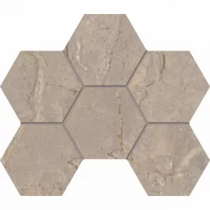 Мозаика Estima Bernini BR02 Hexagon полированная 67341 28,5х25 см