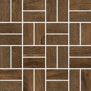 Мозаика Grasaro Italian Wood G-253/SR/m12/245x245x10 24,5х24,5 см