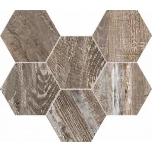 Мозаика Estima Spanish Wood SP03 Hexagon неполированная 32703 28,5х25 см
