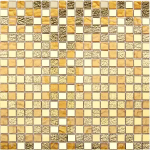 Стеклянная мозаика Starmosaic Metal Gold 30х30 см