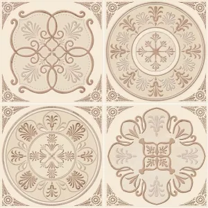 Декор Absolut Keramika Monocolor Milano Set Chalet 4pzs ABC0000142 10x10 см