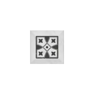 Декор Kerama Marazzi Келуш 1 грань черно-белый TOC004 9,8х9,8 см