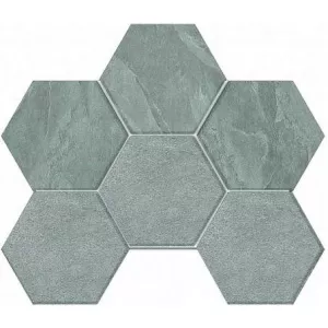 Мозаика Estima Luna Terra LN02 TE02 Hexagon неполированная 37109 28,5х25 см