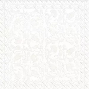 Декор 1721 Ceramique Imperiale Замоскворечье 04-01-1-14-03-00-281-0 белый 20х20 см
